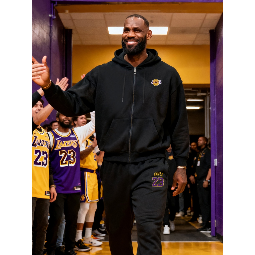 詹姆斯 LeBron James 外套 刷毛外套 連帽外套 雙拉鏈 保暖 秋冬外套 男女同款