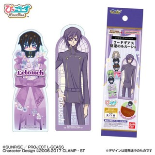 日本品牌 BANDAI Code:Gears 反逆的魯魯修 透明書籤 盲抽