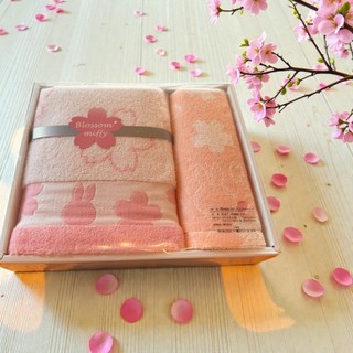 【日本製】Nishikawa 西川 × Miffy Blossom 毛巾禮盒 米飛 100%純棉 櫻花限定 高級禮盒