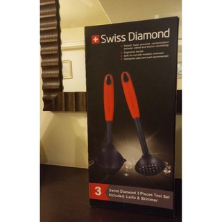 全新Swiss Diamond瑞仕鑽石湯勺漏勺組