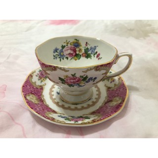 全新正品 微微瑕出清 英國 DIANA ROYAL 杯盤組 茶杯 杯子 盤子 咖啡杯 花茶杯 下午茶