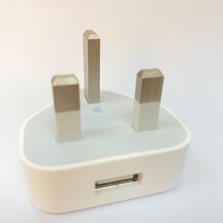 APPLE iPHONE 原廠晶片 UK 歐規 三插充電頭 5W 5V/1A 手機 A1399 USB 平輸 旅充