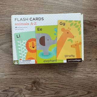 Petit Collage Flash cards| 英文字母藝術圖卡：animal a-z
