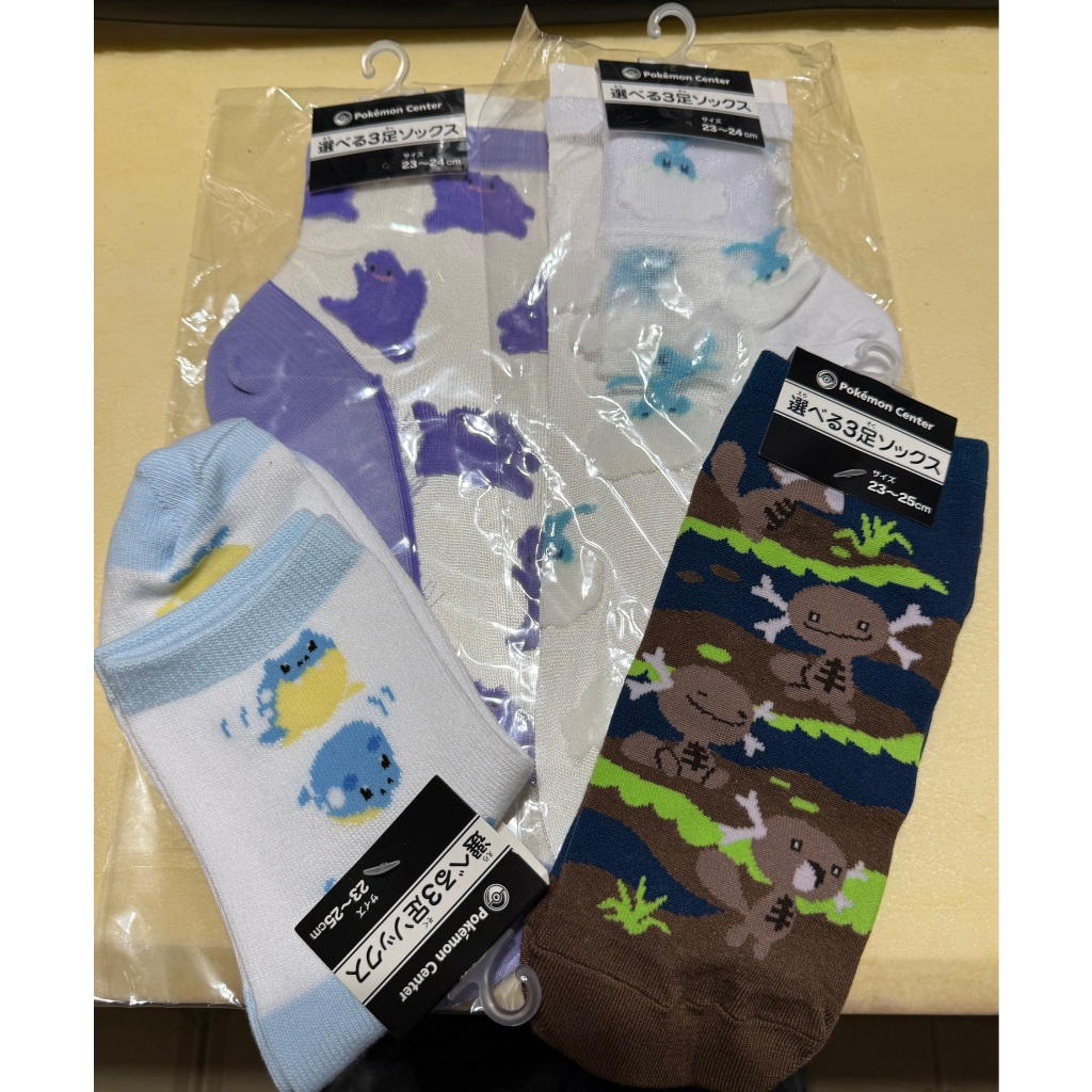 寶可夢中心 襪子 現貨 百變怪 青棉鳥 海豹球 烏波 帕底亞烏波 日本 代購 短襪 棉襪