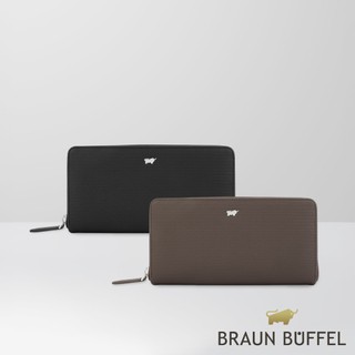 【BRAUN BUFFEL】羅根-A 16卡拉鍊長夾-多色賣場(德國小金牛台灣總代理)/BF569-602