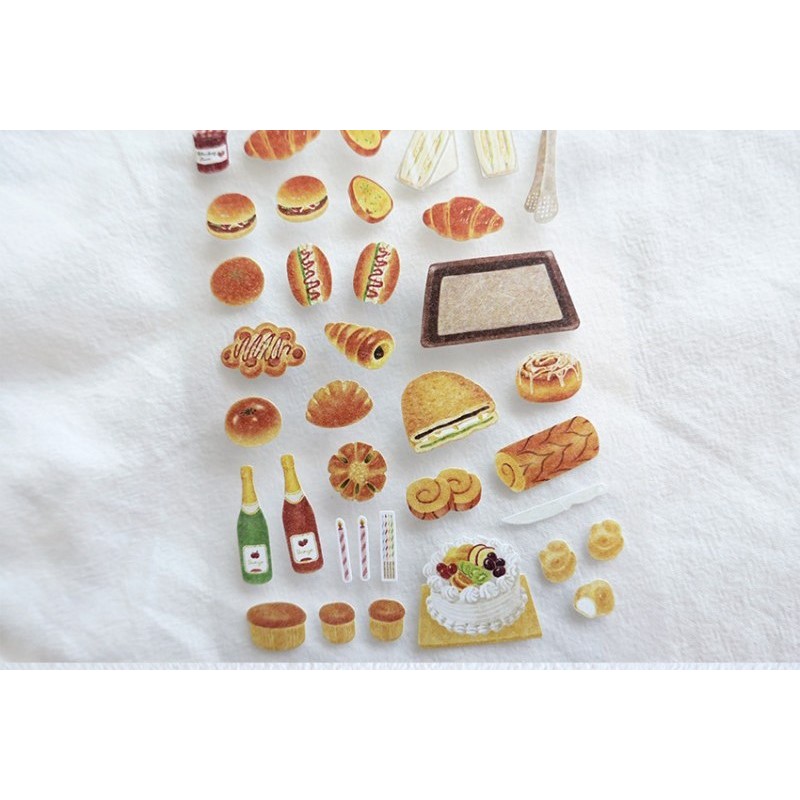 韓國 Suatelier 手帳貼紙 1177 Old Bakery 烘焙坊  麵包店 烘焙 美食貼紙 手帳 DIY 裝飾