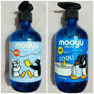 Mooyu PINGU 企鵝家族沐浴露 雪膚淨白款 涼感保濕款 全新 臺灣製造 屈臣氏