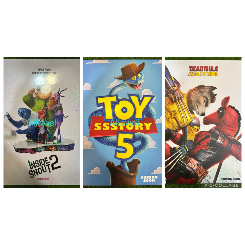 《迪士尼電影系列》 貍想世界 動物方城市2 白雪公主 獅子王 木法沙 史迪奇 海洋奇緣2 腦筋急轉彎2 限量正版A3海報