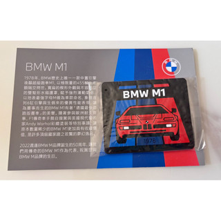 全新原廠正版BMW M1跑車磁鐵周邊商品