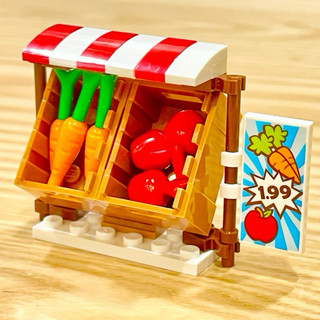 LEGO 樂高 MOC 蔬果攤 攤販 全新零件