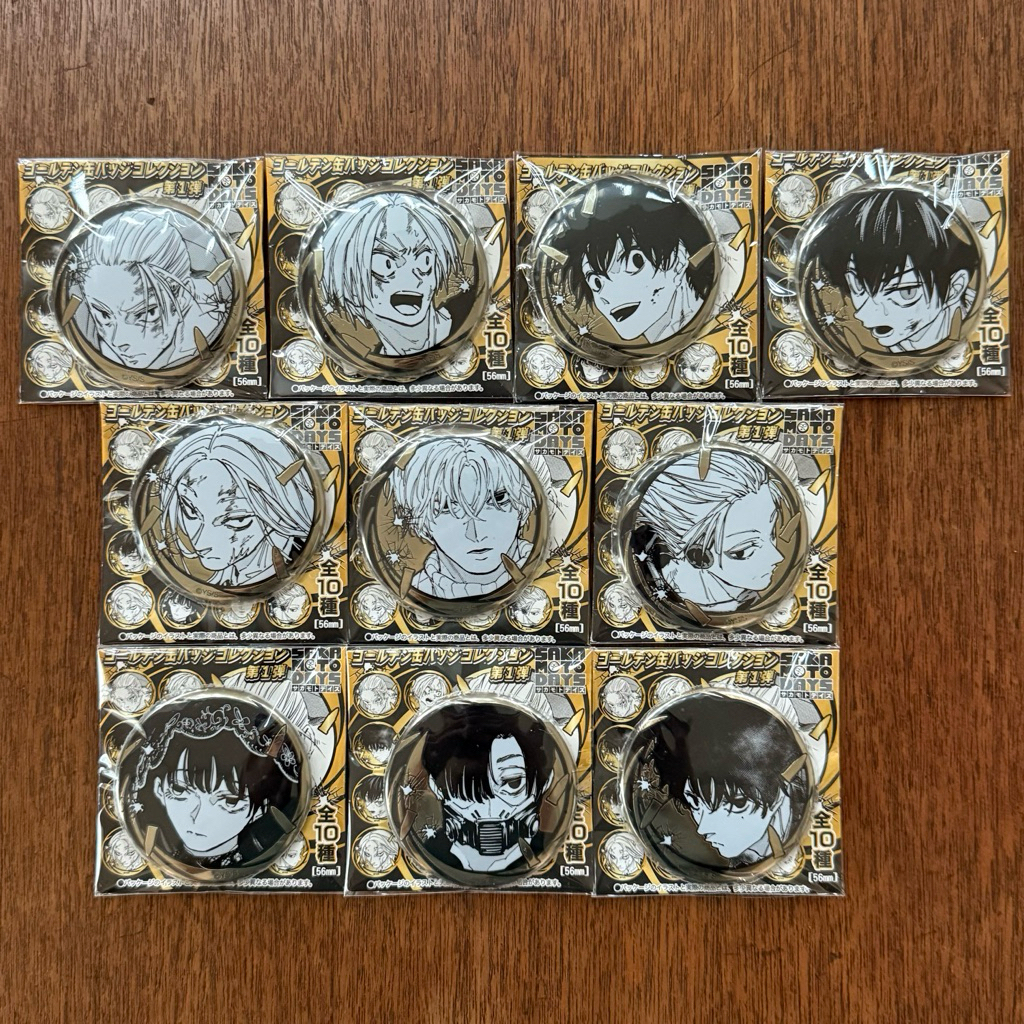 SAKAMOTO DAYS 坂本日常 原畫 金屬徽章 坂本太郎 南雲 神神廻 大佛 朝倉新 有月 勢羽夏生 真冬 樂