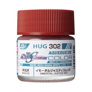 HUG302-Immortal Justice Red - GSI/水性漆 不朽正義鋼彈紅 半光澤