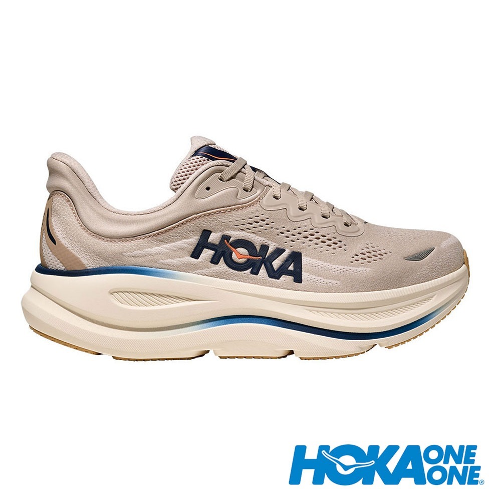 【HOKA】男Bondi 9 Wide路跑鞋 (寬楦)『泥灰/淺灰』1162013