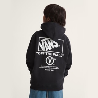 [unclev1966] VANS Stacked Hi Pullover Hoodie 黑色 經典logo 中童 帽T