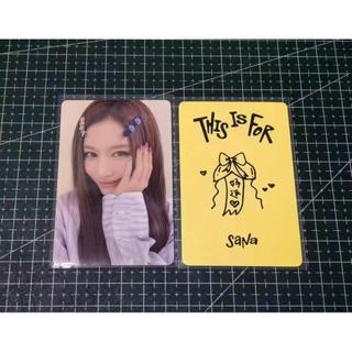 正版小卡 Twice 小卡 正規四 thisisfor 一直娛特典 sana 湊崎紗夏 小卡 髮夾紗 小卡 中文卡背