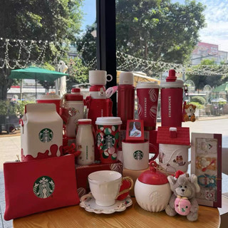 星巴克杯子2026新年禮物 🎁萌冬一杯係列保溫馬克杯咖啡水杯節日禮物