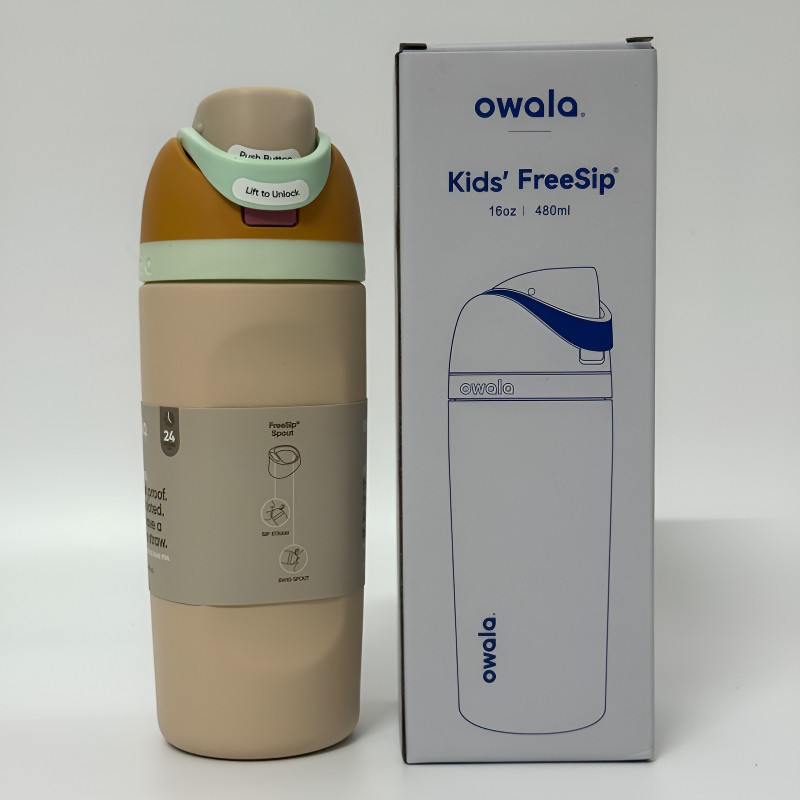 【活動促銷 優惠多多 】兒童水壺 沙漠16oz/480ml 不鏽鋼 保溫瓶 owala freesip Kids