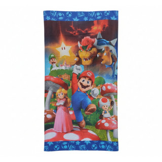 [現貨]超級瑪利歐浴巾 Super Mario 庫巴 蘑菇 碧姬公主 路易吉 馬力歐兄弟 洗澡運動健身巾生日交換禮物