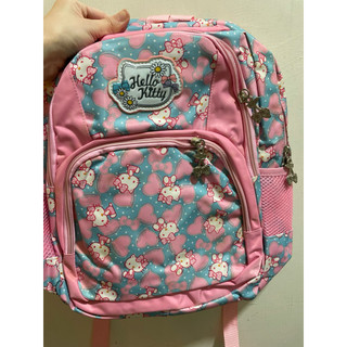 全新粉色hello kitty後背包/書包/開學好物/厚背帶