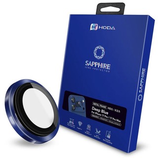 HODA Apple iPhone 17 Pro / 17 Pro Max 藍寶石鏡頭保護貼 深藍色