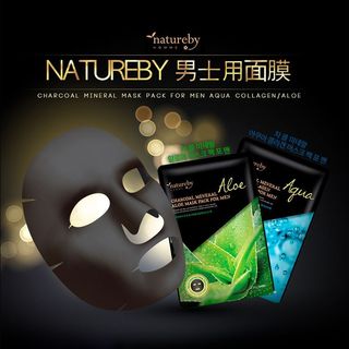 natureby 原礦炭男士面膜25g／單片 韓國 面膜 敷臉 保濕 男士面膜 臉部保養【美妝報報】DS022747
