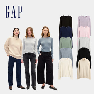 Gap 女裝 圓領/立領長袖針織衫 多款規格任選 (840522&850142)