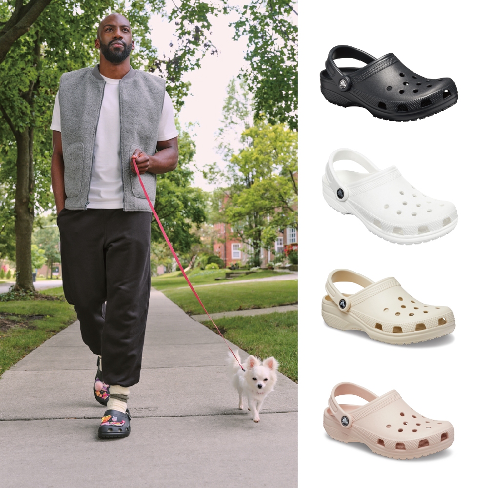 Crocs 卡駱馳 (中性鞋)經典克駱格-黑色-10001-001_洞洞鞋