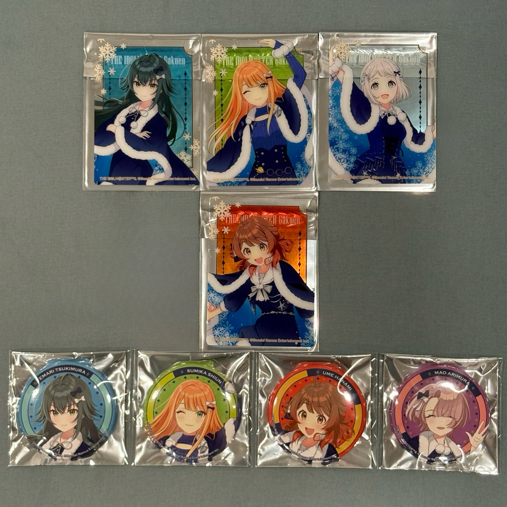 學園偶像大師 学マス 八景島水族館 徽章 壓克力卡（月村手毬/紫雲清夏/葛城莉莉亞/花海佑芽/有村麻央）