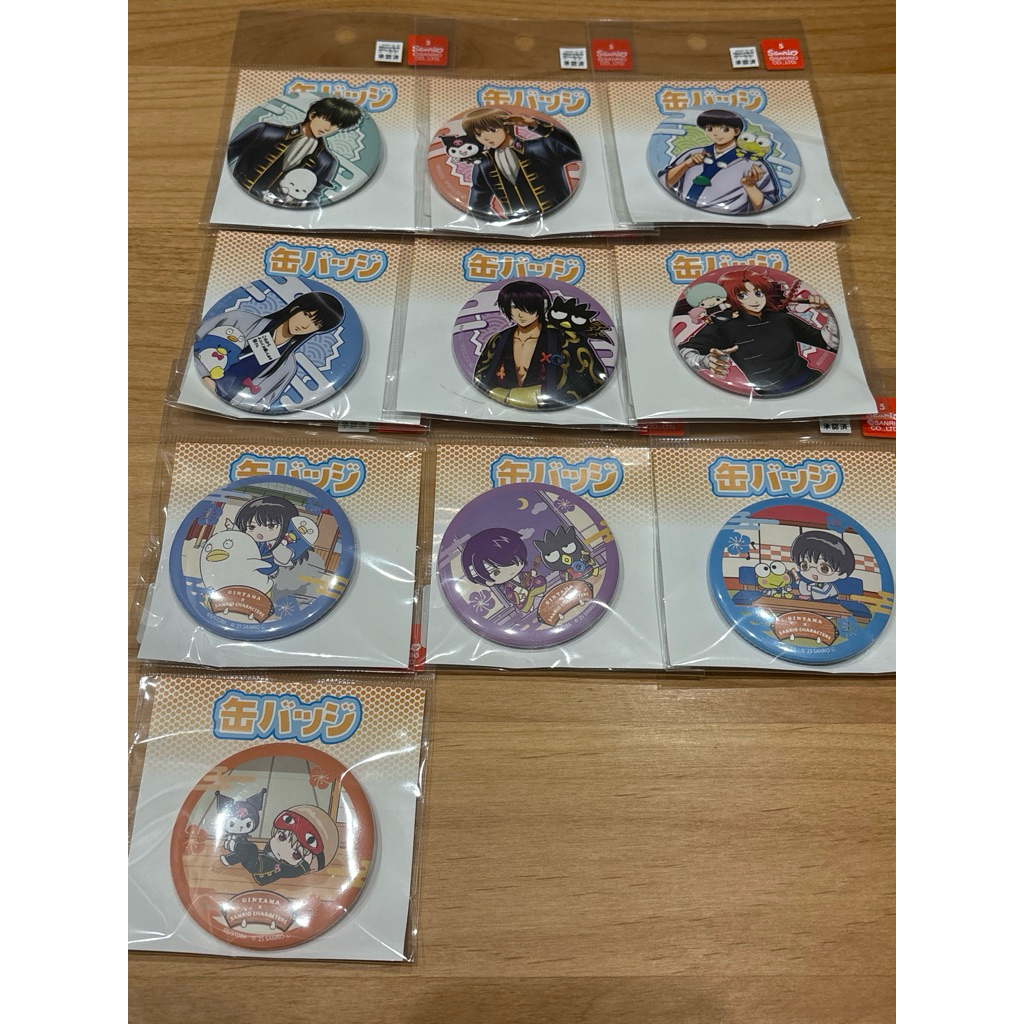 日本現貨📦 銀魂 三麗鷗 徽章 沖田總悟 桂小太郎 志村新八