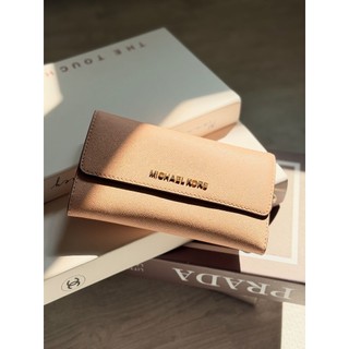 MICHAEL KORS 二手皮夾 淡粉色長夾