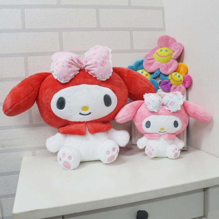 正版美樂蒂娃娃 美樂蒂小碎花花結款 美樂蒂小娃娃 三麗鷗 美樂蒂小碎花花結款 三麗鷗娃娃 My Melody