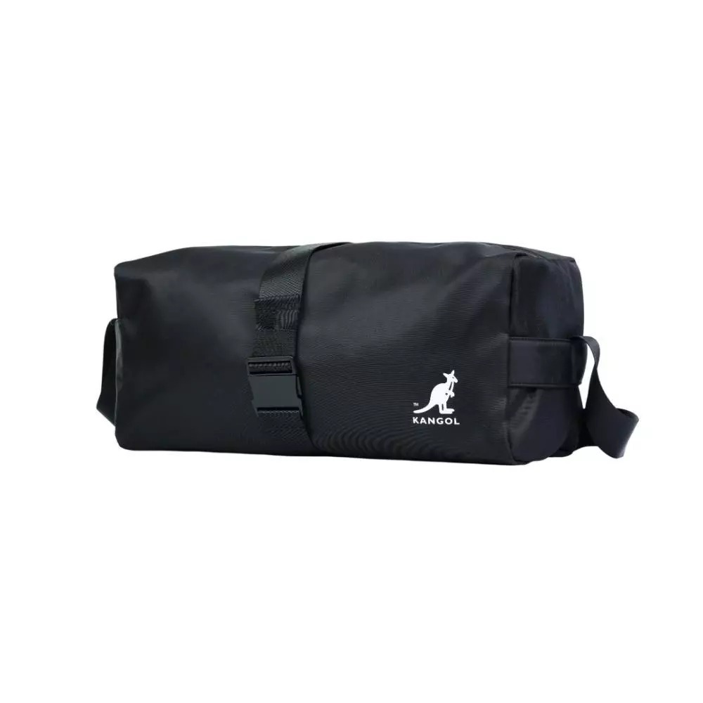 KANGOL 側背包 黑色 袋鼠 小型 多功能 旅行袋 6555172320
