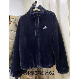 ADIDAS 抓毛絨感外套 黑HM7105 女版 尺寸XS