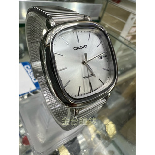 【金台鐘錶】CASIO卡西歐 LTP-B166D-7A (女錶)簡潔(方形) (銀白麵)(哈韓) 必備的基本錶款