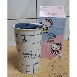 LOWRYS FARM × HELLO KITTY 聯名雙層隨行杯 Hello Kitty 馬克杯 正版 杯子