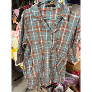INI fashion 5分袖 長版上衣 二手