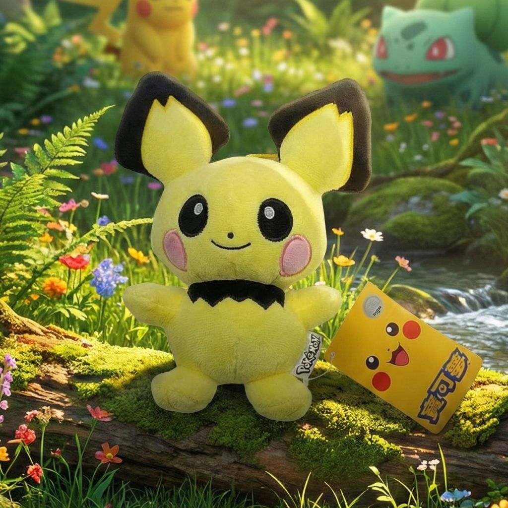 (新品)夾娃戰利品，皮丘娃娃~精靈寶可夢~站姿皮丘~正版神奇寶貝~高22CM