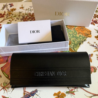 【名牌Dior❤️迪奧太陽眼鏡皮質收納盒、墨鏡收納包】專櫃真品💎精品紙盒🌟內含鏡布/商品卡/防塵袋/99新無破損送紙袋👍