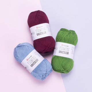 YarnArt Flowers Unicolor 棉線
