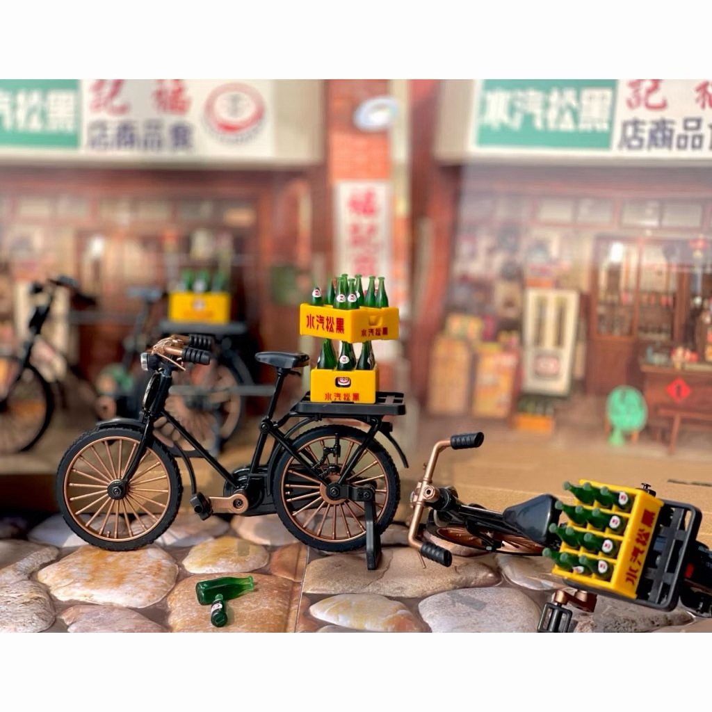 ｛現貨｝ 黑松腳踏車 黑松沙士100週年 黑松復古送貨腳踏車 黑松飲料夾娃娃機 黑松金喜瓶 黑松7-11 禮物