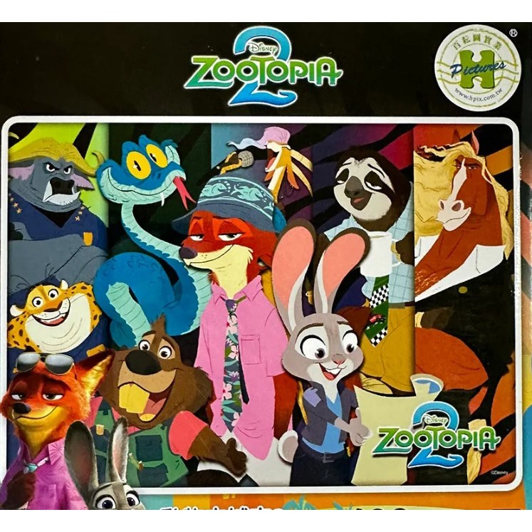 Zootopia 2 動物方城市2(2)拼圖108片 貨號: HPD0108-342