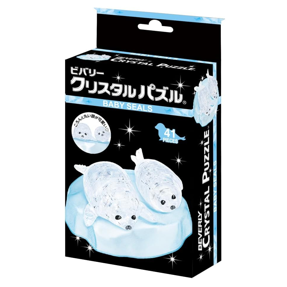 (bear)全新現貨日本 crystal gallery 海豹 嘴賤海豹君 無所事事小海豹 海豹小白 立體拼圖 拼圖