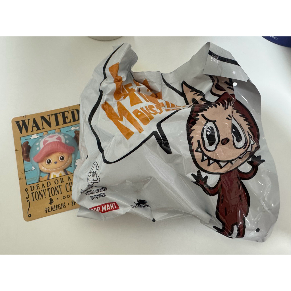 泡泡瑪特LABUBU海賊王-托尼托尼 喬巴 -拆盒未拆袋 喬巴款