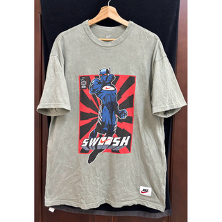 THE NIKE TEE 灰白短T-L 衣長約79cm