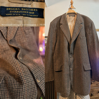 聯誼古著。古著外套｜美國製｜珍藏級70s領標Brooks Brothers 美國製100%純駱駝毛西裝外套