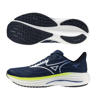 MIZUNO WAVE RIDER 29 SW 男 慢跑鞋 4E J1GC250452 丈青白亮綠【S.E運動】