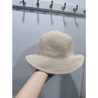出清/Kangol 米白 夏天 漁夫帽 帽子 休閒 英倫 氣質