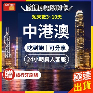 【極速出貨】中港澳網絡卡 實體sim卡 中國網絡卡 香港網絡卡 澳門網絡卡 中港澳sim卡 網路卡 中港澳網絡卡 喫到飽 網絡卡