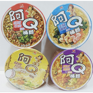 【春天五金百貨】統一泡麵 阿Q桶麵 生猛海鮮風味 韓式泡菜風味 紅椒牛肉風味 蒜香珍肉風味 湯麵 碗麵 泡麵 即食泡麵
