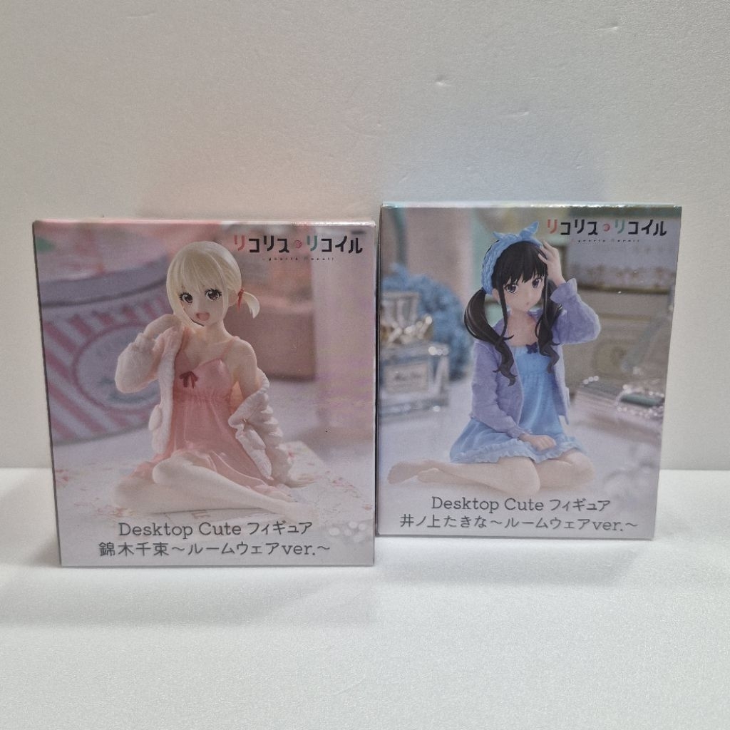 全新 TAITO Desktop Cute 莉可麗絲 井之上瀧奈／錦木千束 居家服Ver. 公仔